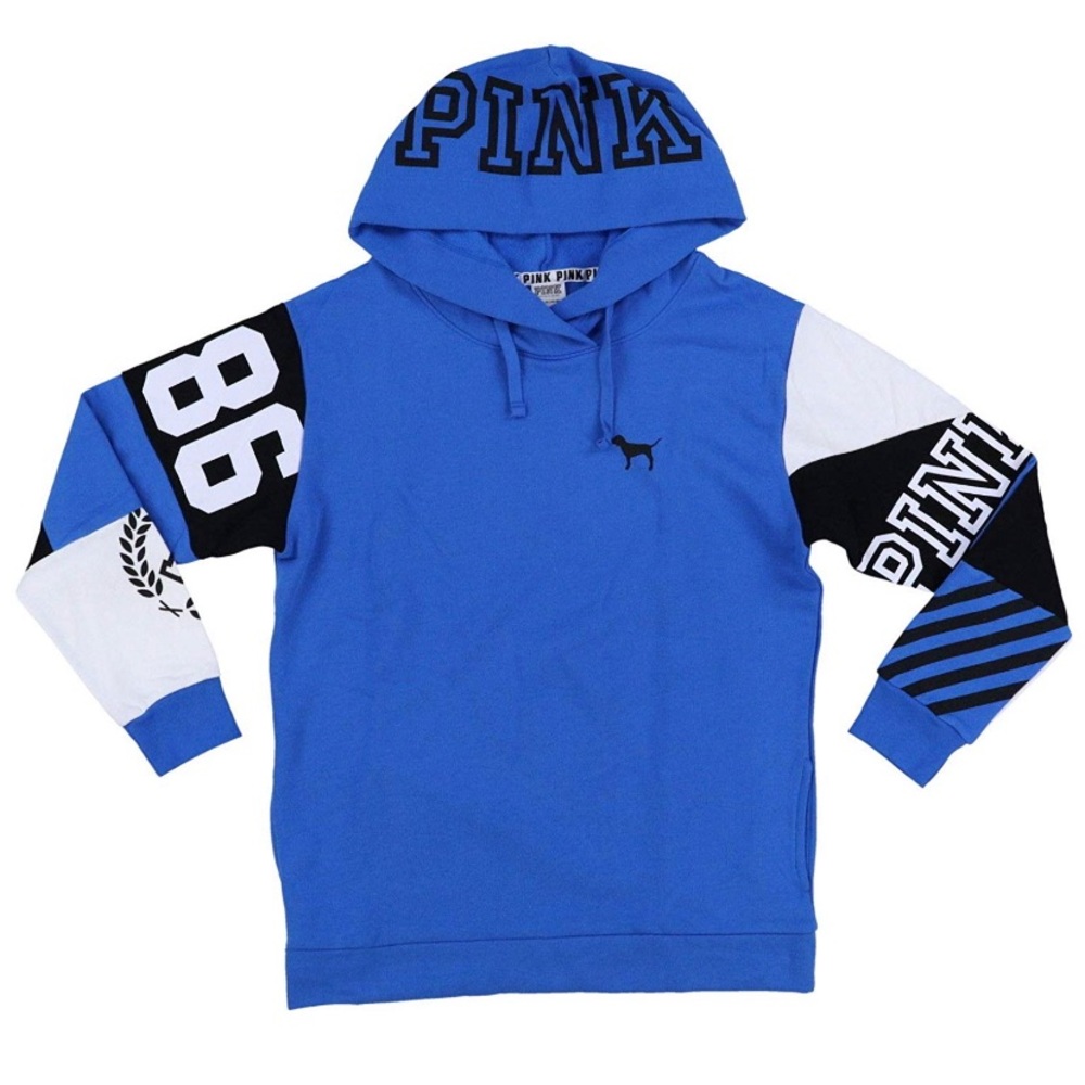 Pink Hoodie Campus Crossover Tunic Sweatshirt